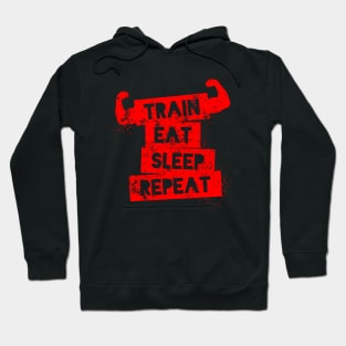 Train eat Sleep Repeat Hoodie